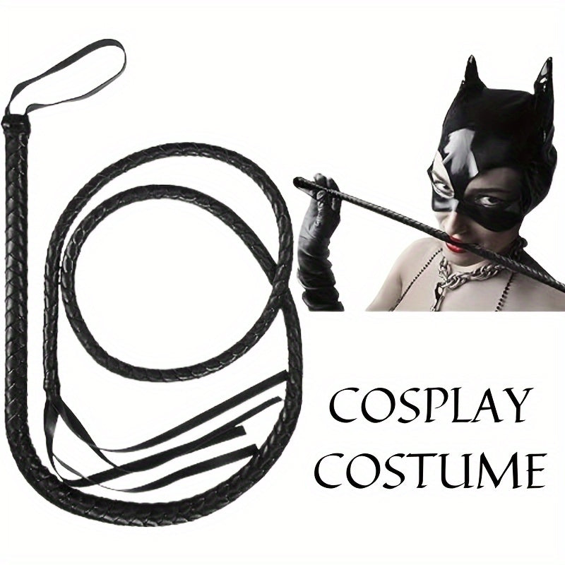 Long Horse Whip Thickened PU Leather for Equestrian Training