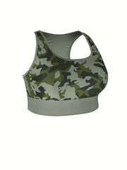Women's Camo Racer Back Sports Bra