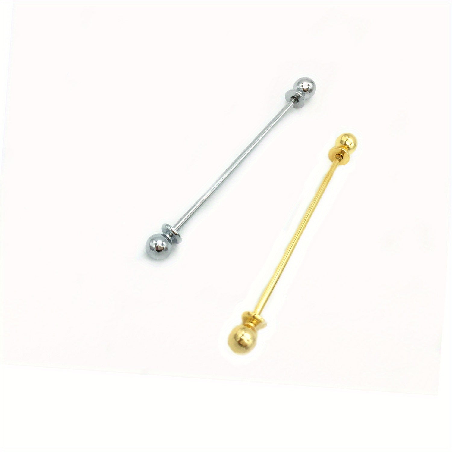 2pcs Suit Collar Pins Tie Clips Men's Suit Accessories