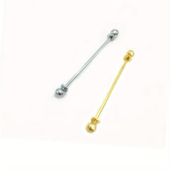 2pcs Suit Collar Pins Tie Clips Men's Suit Accessories