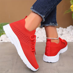Women's Lightweight Mesh Breathable Running Shoes Comfortable Non slip Sport