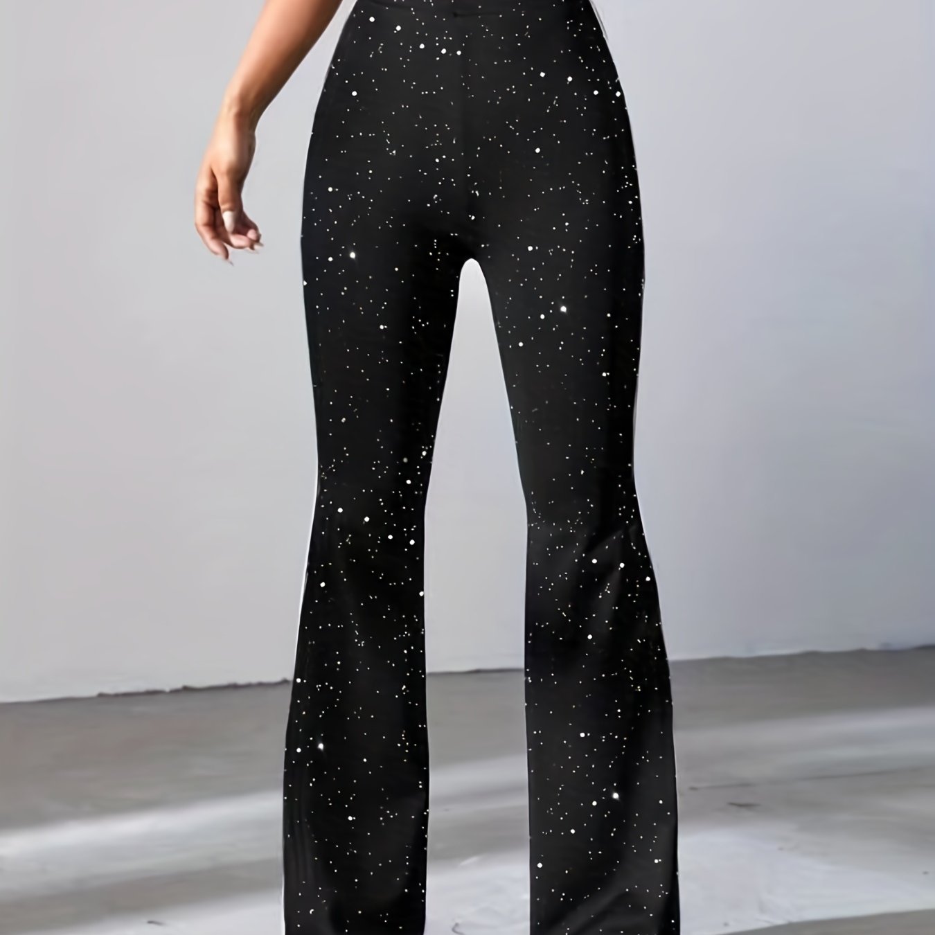 High Waist Flared Leg Pants for Women
