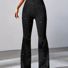 High Waist Flared Leg Pants for Women