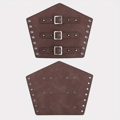 Renaissance Style Leather Arm Bracers Medieval Knight Archery Guards