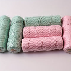 50m 3mm Cotton Thread Sewing Home Decoration DIY Holiday Woven Rope