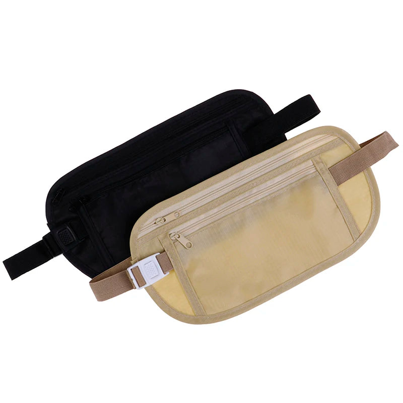 2Colors Invisible Travel Waist Packs Waist Pouch Hidden Security Wallet