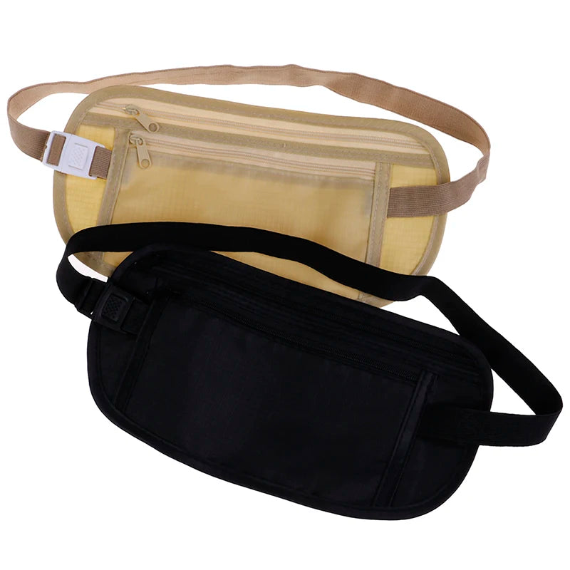 2Colors Invisible Travel Waist Packs Waist Pouch Hidden Security Wallet