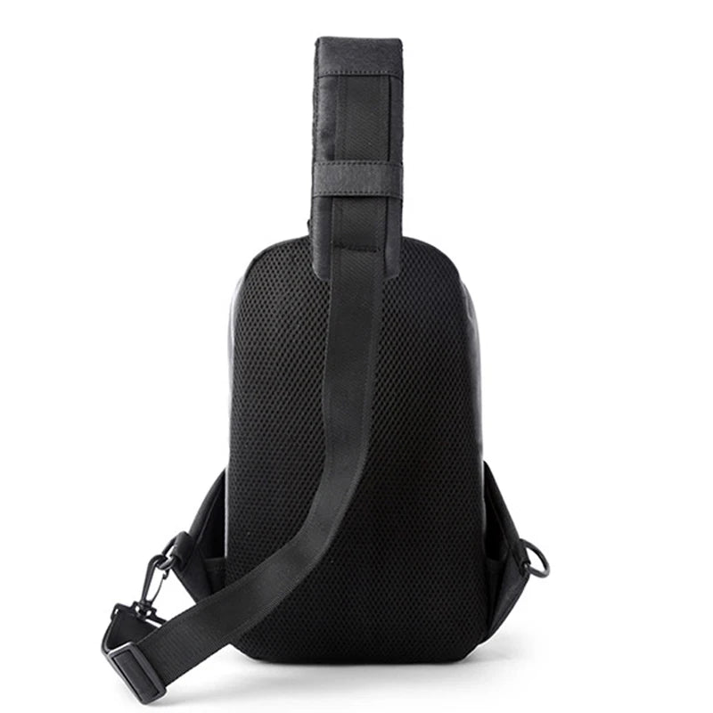 2PCS Chest Bag Men Multifunction Crossbody Bags Travel Shoulder Bag Water Repell