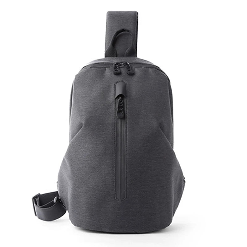2PCS Chest Bag Men Multifunction Crossbody Bags Travel Shoulder Bag Water Repell