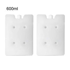 2PCS Portable Cooler Box Lunch Bag Picnic Fruit Freezer Stay Fresh Ice Blocks