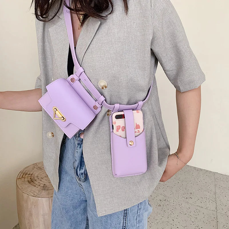 Women Waist Bag Belt Bag Female Shoulder Crossbody High Leather Fanny Pack
