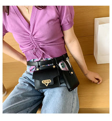 Women Waist Bag Belt Bag Female Shoulder Crossbody High Leather Fanny Pack