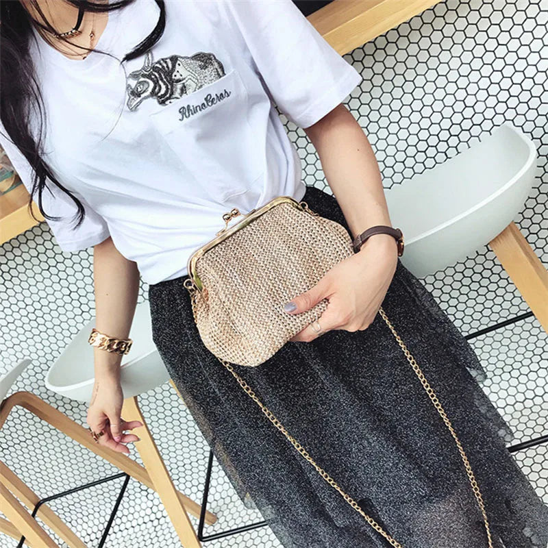 2Pcs Small Crossbody Boho Bags for Women Evening Clutch Bags Hasp Ladies Handbag