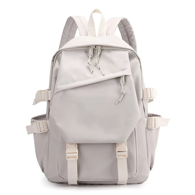 2Pcs Nylon Waterproof School Backpack Women Travel