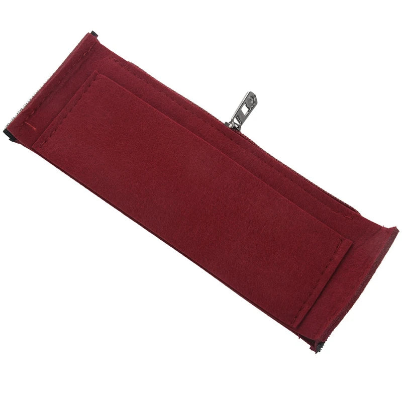 Red Makeup Bag Organizer Insert Cosmetic Case Travel Toiletry Bag
