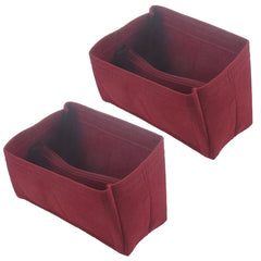 Red Makeup Bag Organizer Insert Cosmetic Case Travel Toiletry Bag