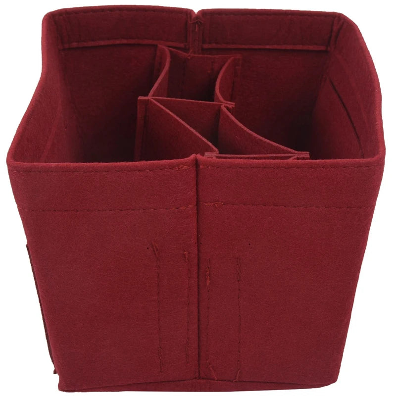 Women Felt Cloth Inner Bag Multi-Pockets Cosmetic Bags Storage