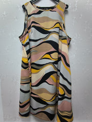 Women's Plus Print Round Neck Tank Dress