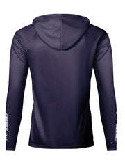 Fish Bone Print UV Protection Men's Hoodie for Gym Running