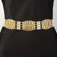 Boho Waist Chain Bead Belt Rhinestone Belly Dance Belt