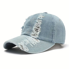 Men's Ripped Cowboy Baseball Cap Sun Hat