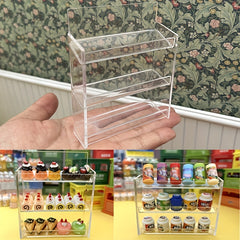 1:12 Scale Dollhouse Layer Rack Shelves for Kitchen or Bathroom