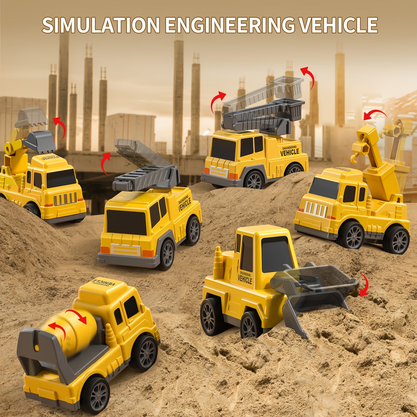 Construction Carrier Truck Toy for Boys and Girls