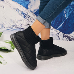 Women's Quilted Winter Snow Boots Anti-slip Ankle Boots