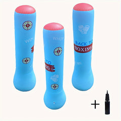 Inflatable Boxing Bag PVC Tumbler Trainer Fitness Sandbag