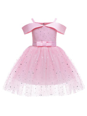 Toddler Girls Paillette Princess Dress Pageant Gown