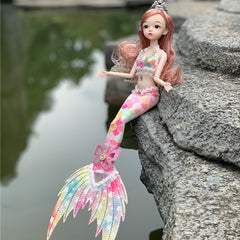 Christmas Mermaid Princess Doll - Mermaid Toy Set