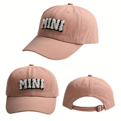 Letter Embroidery Baseball Cap Sunscreen Sports Peaked Hat