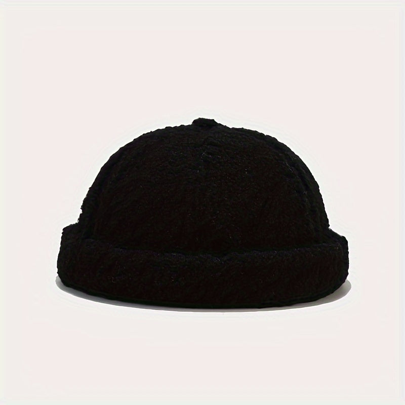 Cashmere Warm Caps Adjustable Brimless Hat Windproof Hat