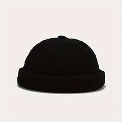 Cashmere Warm Caps Adjustable Brimless Hat Windproof Hat