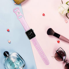Silicone Glitter Buckle Waist Watch Band Decoration