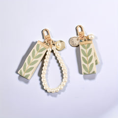 Green Ribbon Car Keychain Retro Accessories Women
