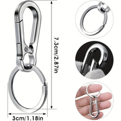 3pcs Nail Clippers Ear Spoon Keychain Set for Outdoor Travel