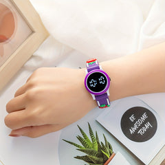 Strawberry LED Watch Round Wrist Gift Kids