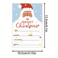 Christmas Invitation Card Merry Christmas Decoration Props Party Blessing Card