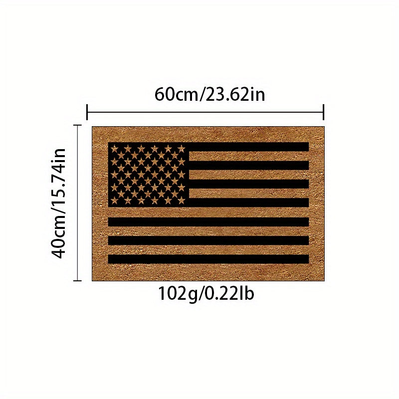 American Flag Area Rug Shaggy Non Slip Washable for Living Room
