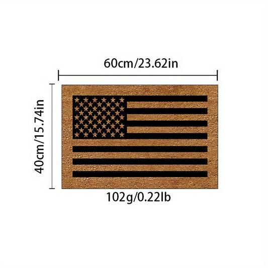 American Flag Area Rug Shaggy Non Slip Washable for Living Room