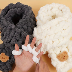 Finger Scarf Cat Tail Line Ice Strip Thick Wool DIY Weaving Material