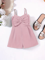 Bow Cami Rompers Jumpsuits for Toddlers