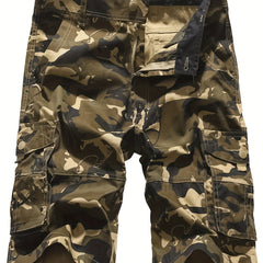 Men's Camo Cargo Shorts Military Casual Shorts