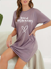 Soft & Comfy Short Sleeve Lounge Dress for Women