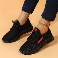 Women's Lightweight Lace Up Low Top Sneakers