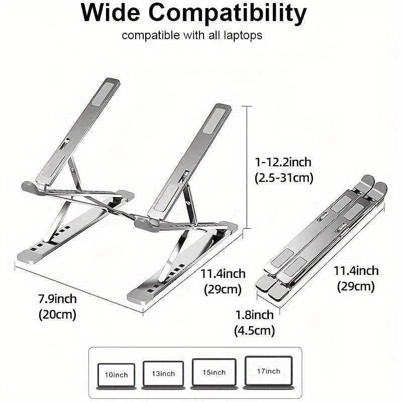 N8 Laptop Stand: Portable and Adjustable Aluminum Notebook Stand