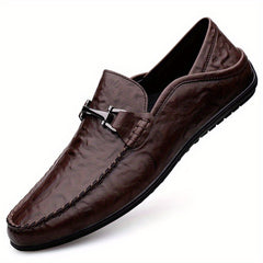 Men's No Tie Lace Slip-On Loafers Smart Casual Shoes