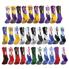 Men's Cushioned Sport Socks Basketball Compression Athletic Socks