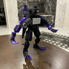 Funny Toilet TV Man Figure Building Block Set Creative Building Blocks Ideas